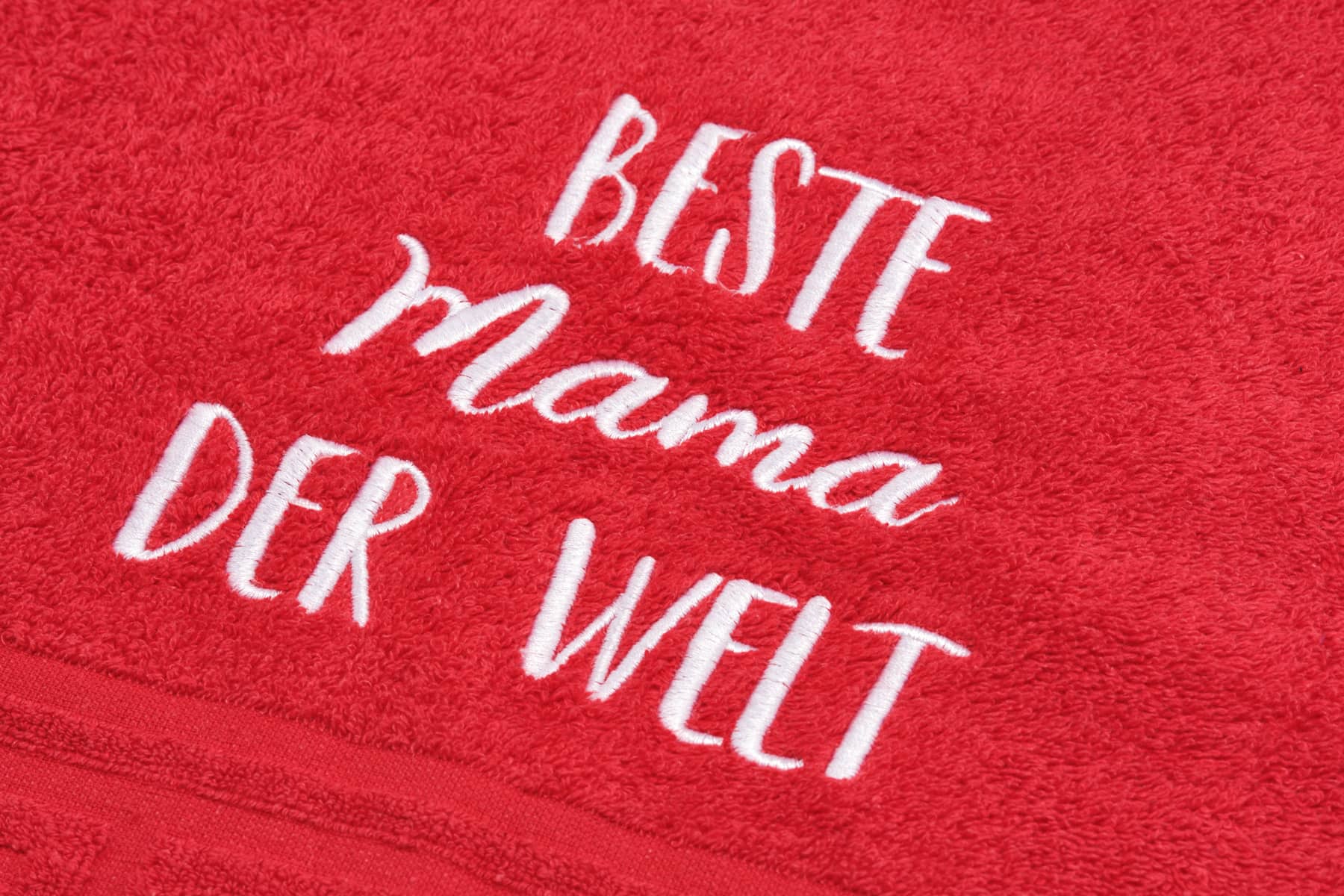 Beste MAMA der Welt Handtuch-ROT