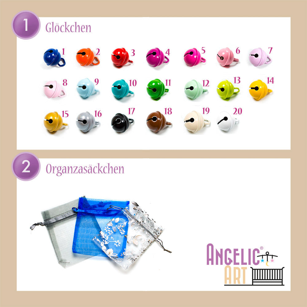 Namenskette/Schlüsselanhänger mit Namen-blau, grün